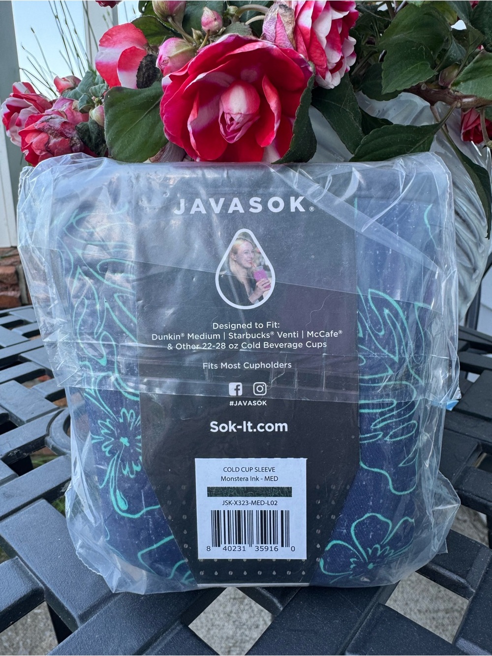 Java Sok Medium “Monstera Ink” - Picture 2 of 5